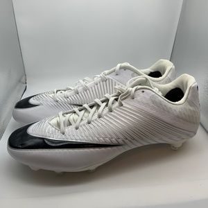 Nike Vapor Speed Low Football Cleats White/Black Size 14.5